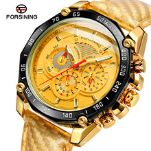 Forsining 6910 24 Hours Mechanical Men Watches Water Proof Luxury Automatic Chronograph Watch